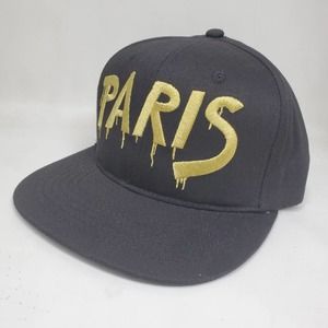 Vintage DOPE COUTURE The Paris Snapback Hat Gold